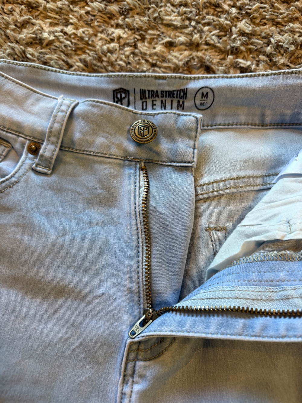 Born Primitive Light Blue Denim Stretch Jeans